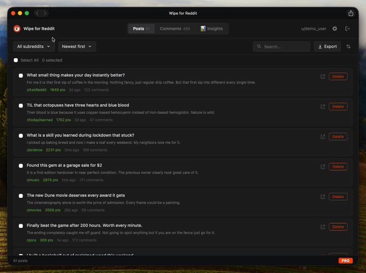 PinBoard app screenshot